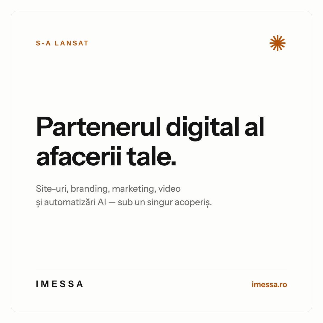 Brandul IMESSA — proiect real, cap-coadă